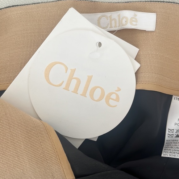 Chloé High-waisted Linen Floral -embroidered Trousers - 6 - NWTags - Picture 6 of 11